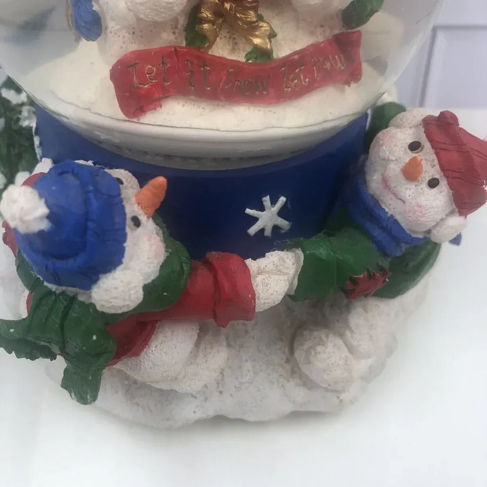 Christmas Snowman Musical Snow Globe- plays White Christmas. Approx 5 “ Tall